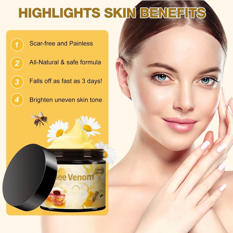 2026 Professional Bee Venom Treatment Cream - Moisturizing Skin Repair (2 Jars) gallery
