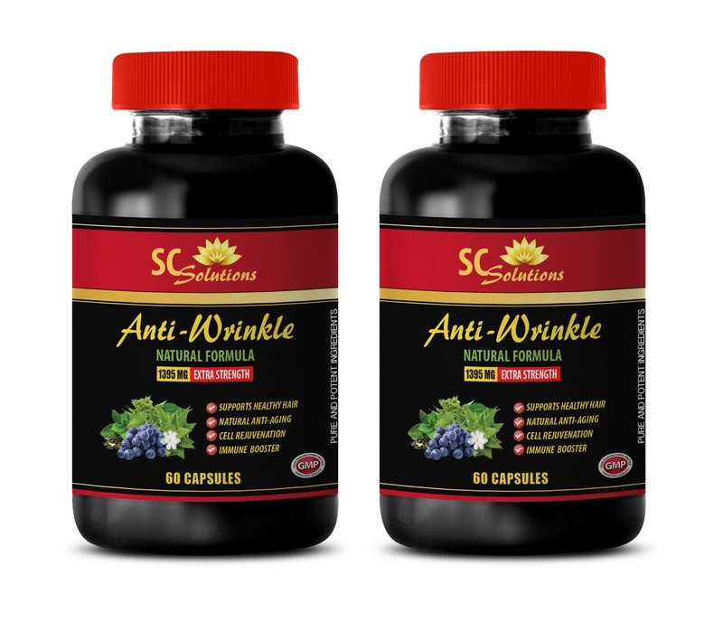 Antioxidant diet – ANTI-WRINKLE COMPLEX – antiaging supplement 2 Bottles