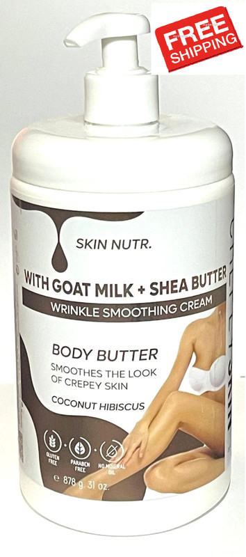 SKIN NUTR. With Goat Milk + Shea Butter Wrinkle Smoothing Cream Body Butter –