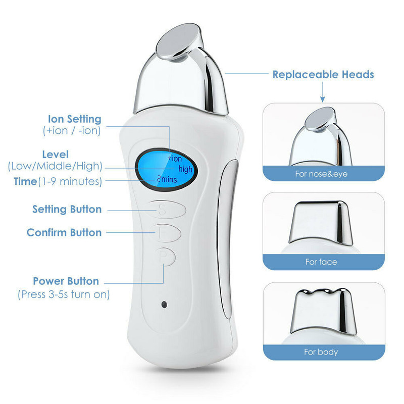 Facial Equipment Deep Cleansing Facial Galvanic Spa Beauty Massage Skin Lifting gallery