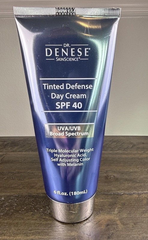 DR DENESE JUMBO Tinted Defense Day Cream SPF 40 Self Adjusting Color Exp 6/25
