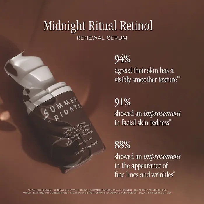 Summer Fridays - Midnight Ritual Retinol Renewal Serum 1 fl oz/30 ml Brand New gallery