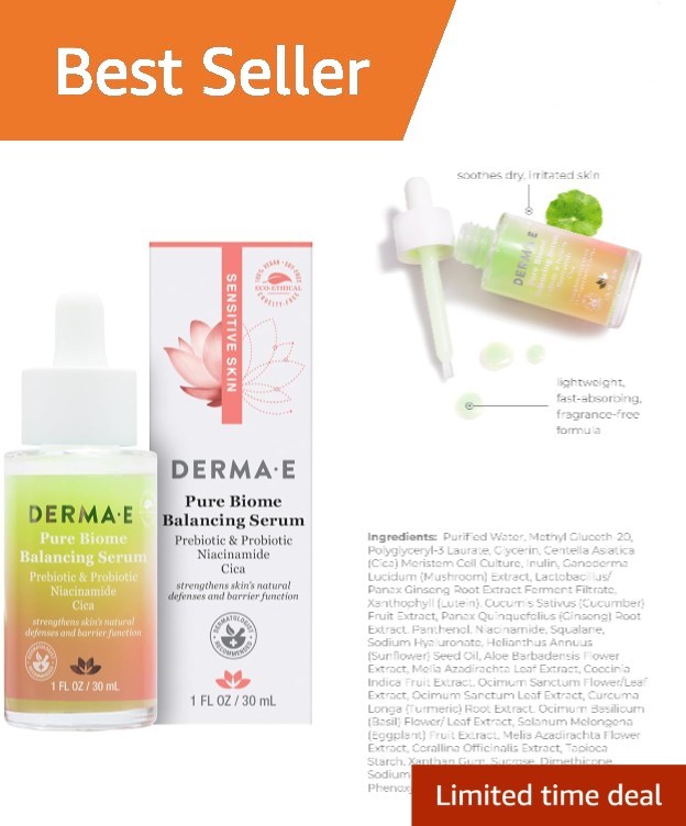All-Natural Hydrating Serum 30ml: Strengthens Skin Barrier & Freshens Complexion