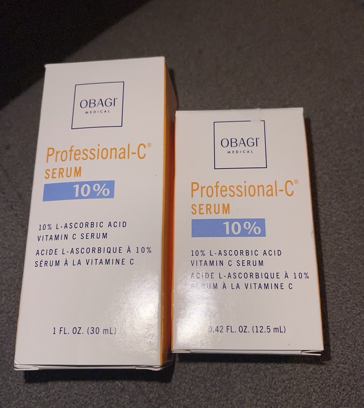 NIB! OBAGI PROFESSIONAL-C SERUM 10% L- ASCORBIC VITAMIN C SERUM .42 & 1 FL OZ