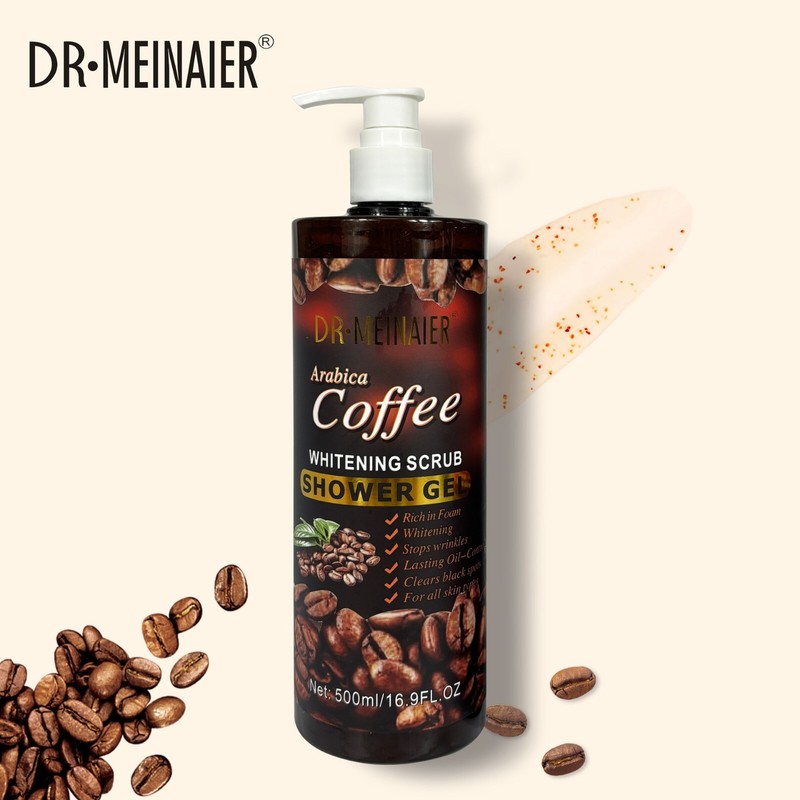 Natural Coffee Shower Gel Body Wash Hydrating Refreshing Liquid Soap Cleansing