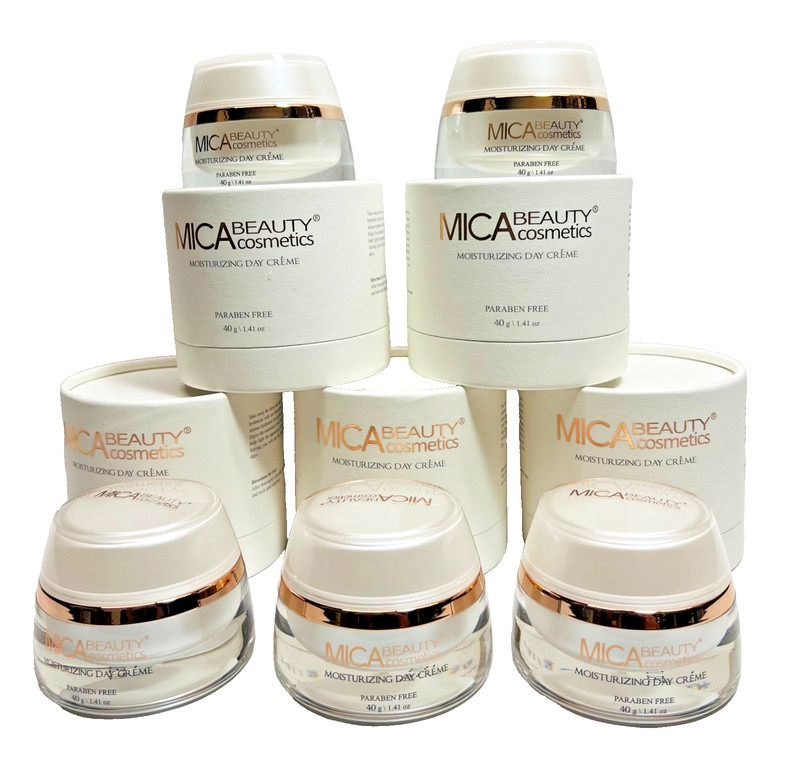 MICA BEAUTY COSMETICS MOISTURIZING DAY CRÈME 1.41 oz x 5 pcs. BNIB 90% OFF