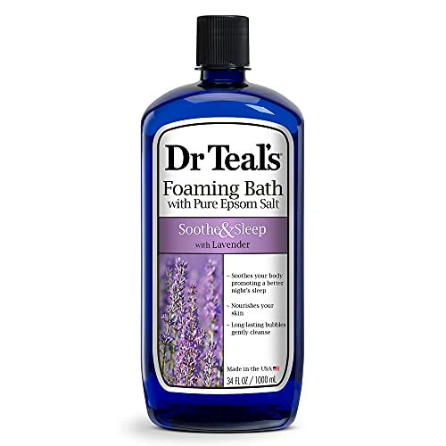 Epsom Salt Foaming Bath with Lavender for Sore Muscles & Tired Feet 34oz
