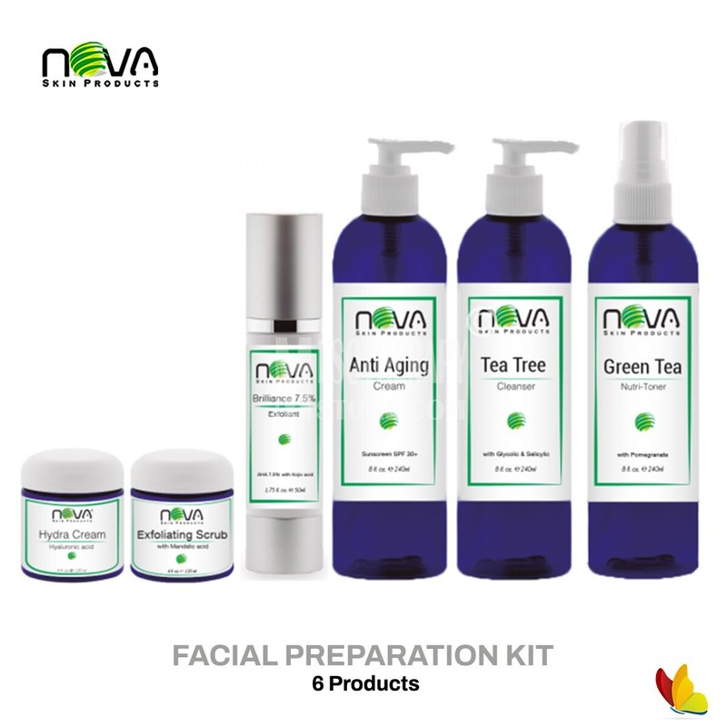 Facial Preparation Peel Kit 6 Products By Nova Skin