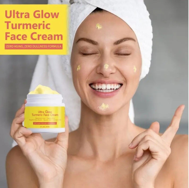 Organic Turmeric & Vitamin C Brightening Face Cream Anti Aging & Dark Spot Corre gallery