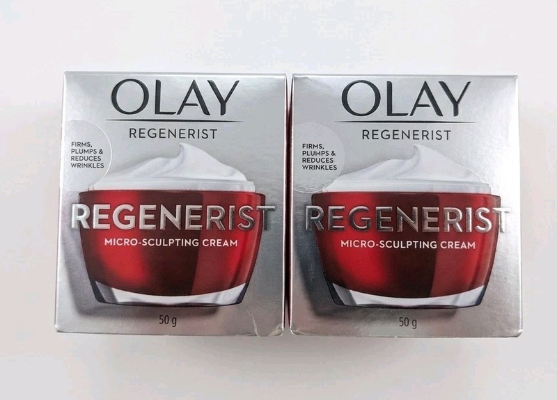 Olay Regenerist Micro-Sculpting Cream Anti Aging Moisturizer 1.7oz (50g) 2 PACK