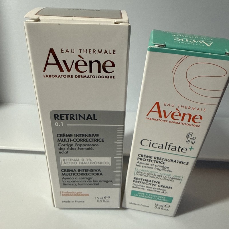 AVENE Retrinal 0.1 Intensive Multi-Corrective Cream .5 Fl Oz& Cicalfate 0.5 Oz