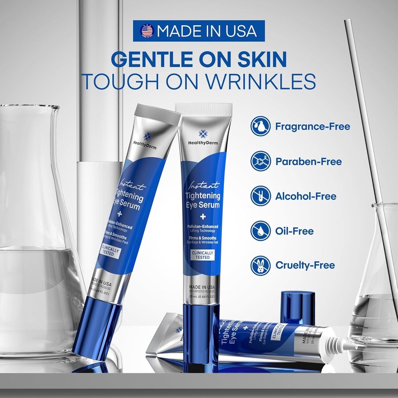 Instant Under Eye Lift Serum: Reduces Eye Bags Wrinkles Puffy Eyes Dark Circles gallery