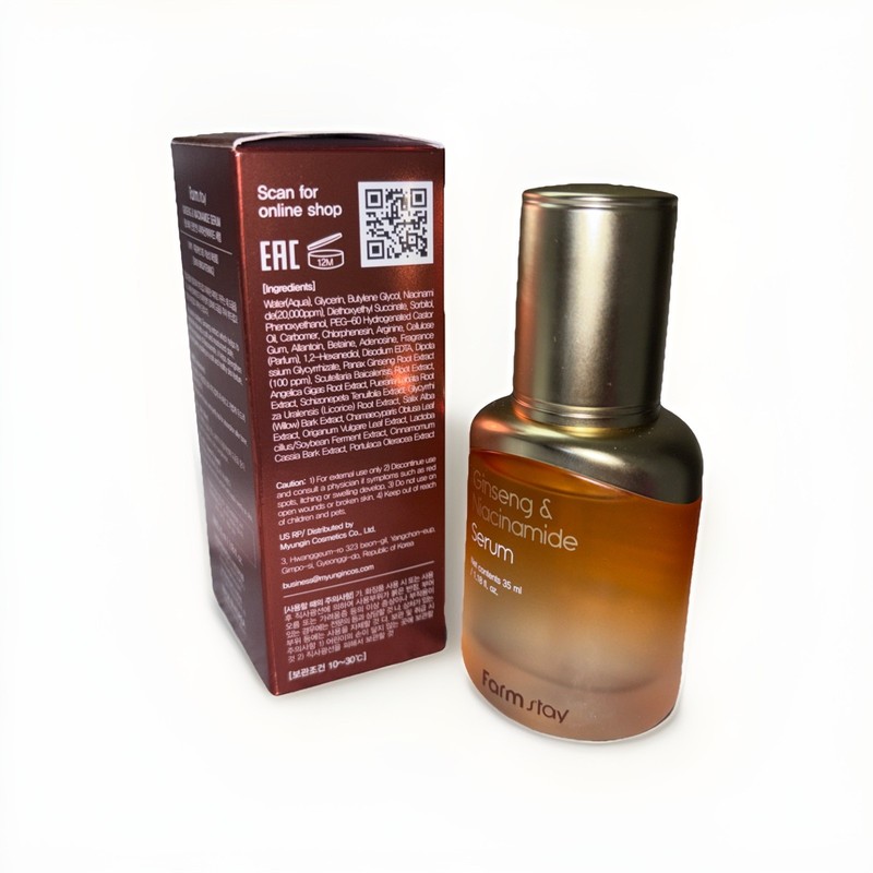 Farm Stay Ginseng & Niacinamide Serum 1.18 fl oz – Revitalizing Serum | K-Beauty gallery