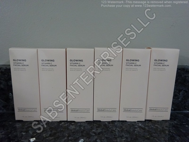 6 Global Beauty Care GLOWING Vitamin C Niacinamide Facial Serum 1 FL oz. NEW