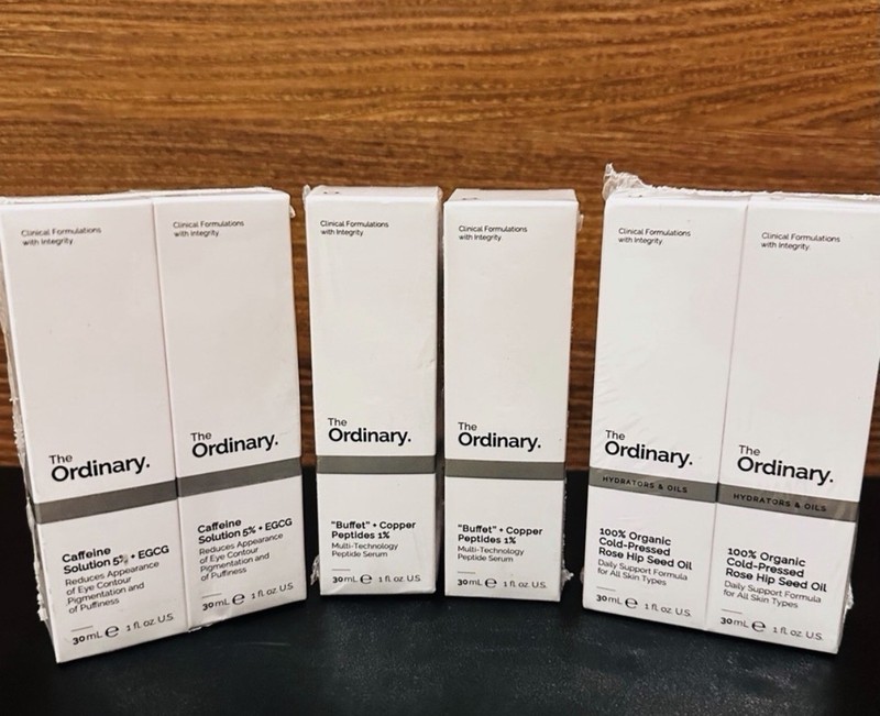 THE ORDINARY SKINCARE Set 6- Buffet Multi Peptides Rosehip Caffeine Eye Serum gallery