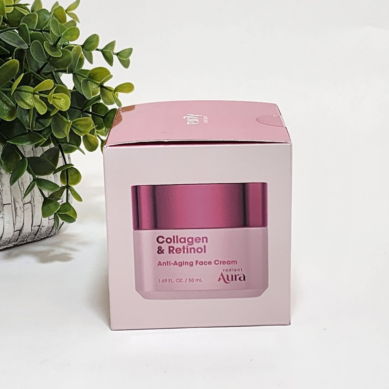 Radiant Aura Collagen Retinol Anti-Aging Face Cream - 1.69 fl oz - Made in Korea gallery