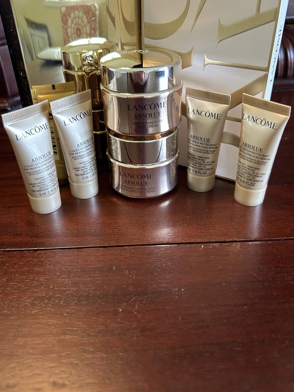 6PC Lancôme Absolue: Face 15ml/ Eye 20ml/ Oleo Serum 20ml w/Grand Rose Extracts