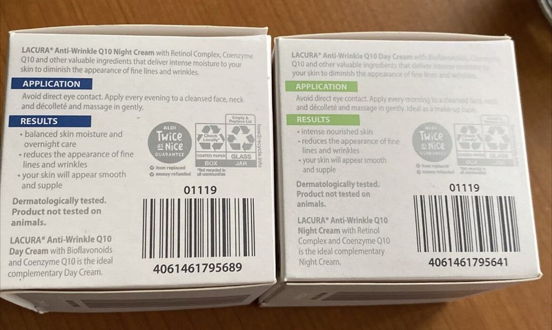Set of 2 LACURA Q10 Anti-Wrinkle Face Day & Night Cream MADE IN GERMANY New gallery