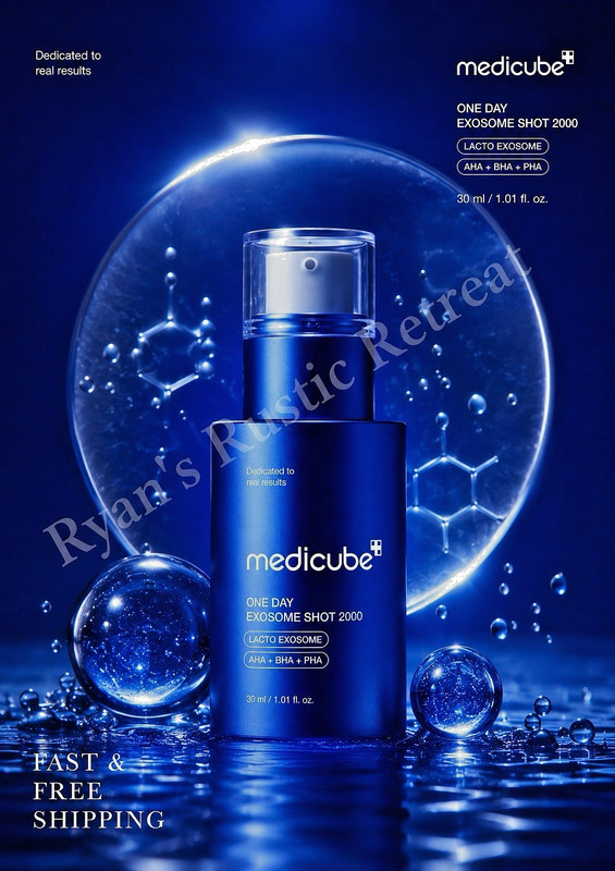 medicube – One Day Exosome Shot Pore Ampoule 2000 – 1.01 fl oz/ 30 mL – EXP 7/28