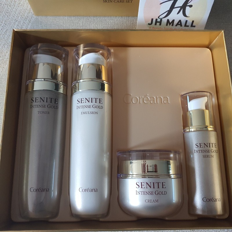 Coreana Senite Intense Gold 4pcs Special Anti aging set Peptide care/Tracking
