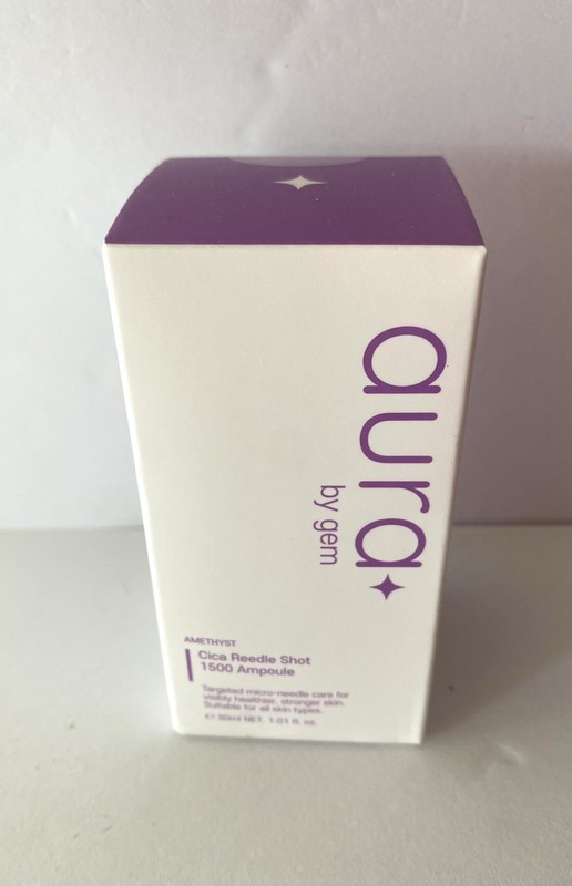 Aura by Gem Amethyst Cica Reedle Shot 1500 Ampoule For Healthy Skin Brand New