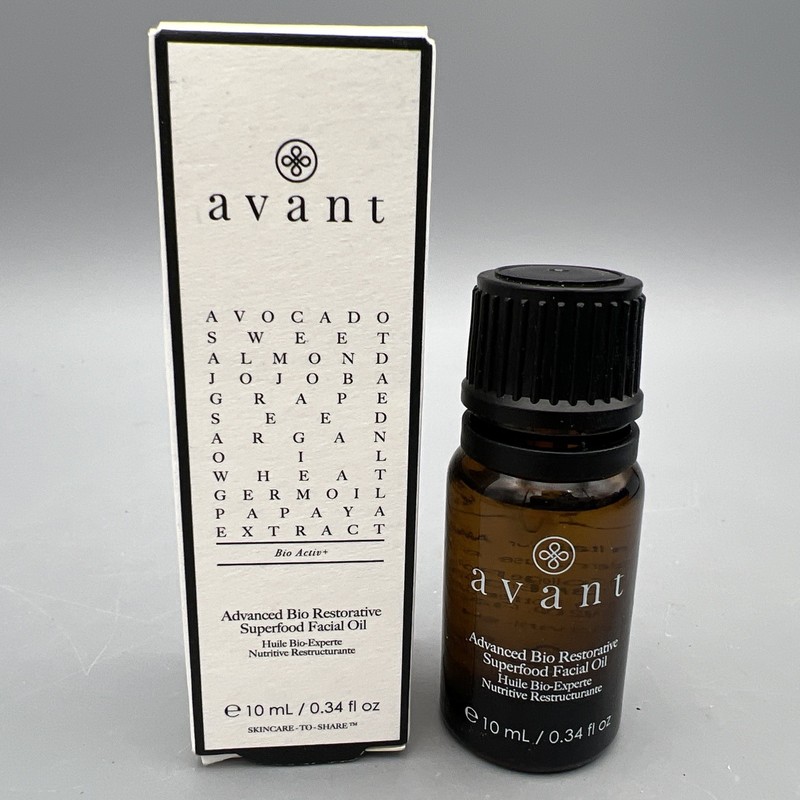 Avant Advanced BIO Restorative Facial Oil Sealed .34oz/10ml New