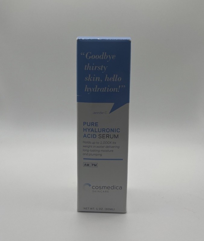 Cosmedica Skincare Pure Hyaluronic Acid, 1 Fl Oz, NIB