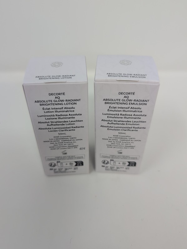 Decorte AQ Absolute Glow-Radiant Brightening Emulsion & Lotion 3.4 Oz NIB Fresh gallery