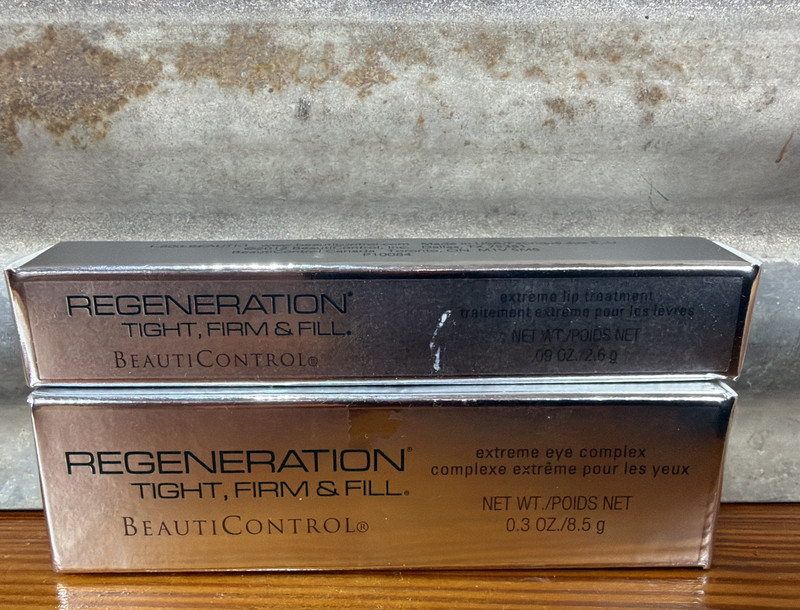 2X BeautiControl Regeneration Tight Firm & Fill Extreme Eye Complex 0.3Oz & .9OZ