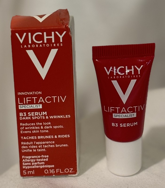 VICHY LiftActiv Vitamin B3 Face Serum Dark Spots & Wrinkles 5ml Each 0.16 oz NEW