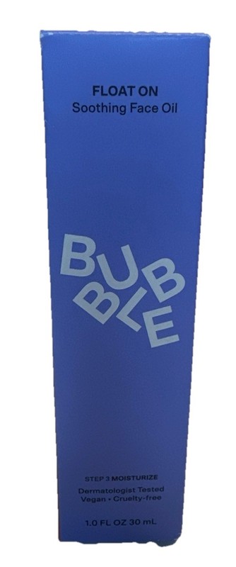 Bubble Skincare Float On Soothing Facial Oil All Skin Types 1.0 oz Hydrating