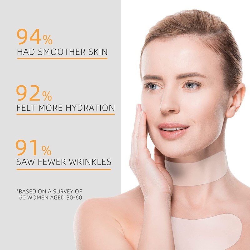 2× Reusable Anti Wrinkle Chest Neck Silicone Transparent Silicon Anti Aging Pad gallery