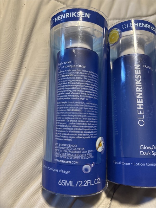 OLE HENRIKSEN Glow2OH Dark Spot Toner (2 pack) 65ml/2.2oz Sealed gallery