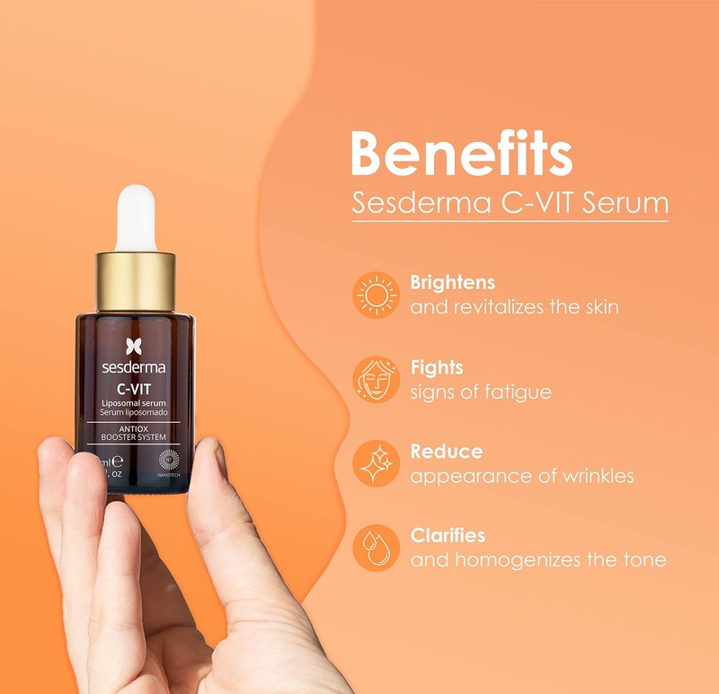 Sesderma C-VIT Radiance Serum with Vitamin C, Brightens, Hydrates Fights Sig... gallery