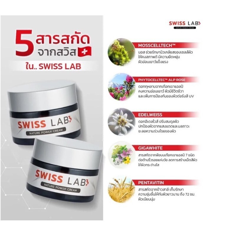 5x Swiss Lab Nature Cream Nourish Skin Smooth Brighten Skin Reduce Dark Spot 30g gallery