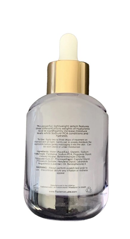 NEW! Radience Labs DEEP DRINK Hyaluronic + Sodium PCA Anti aging Facial Serum gallery