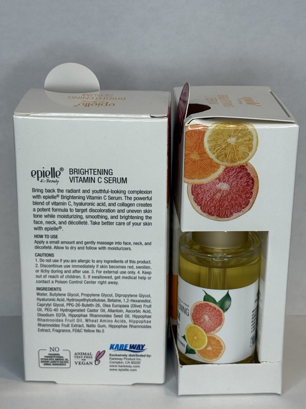 2Pc Epielle Brightening Serum Vitamin C All Skin Types 100% Vegan & Cruelty-Free gallery