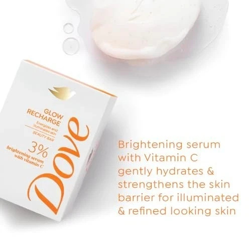 Dove Glow Recharge Serum Beauty Bar 125g Vitamin C Brightening gallery