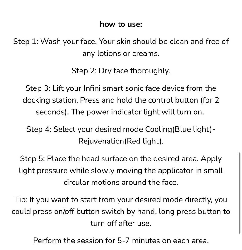 Infini i3 Face Device Red Light Therapy Anti Wrinkle/Acne - FDA & Derm Approved gallery
