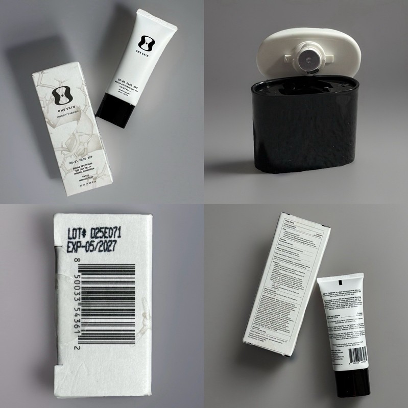 OneSkin FACE SPF OS-01 Peptide Mineral Sunscreen SPF 30+ Medium/Deep 50mL NEW
