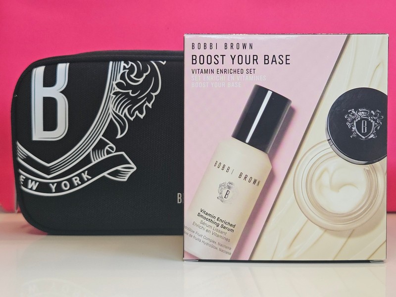 Bobbi Brown Vitamin Enriched PRIMER and Smoothing Serum Set WITH BAG Retail $155