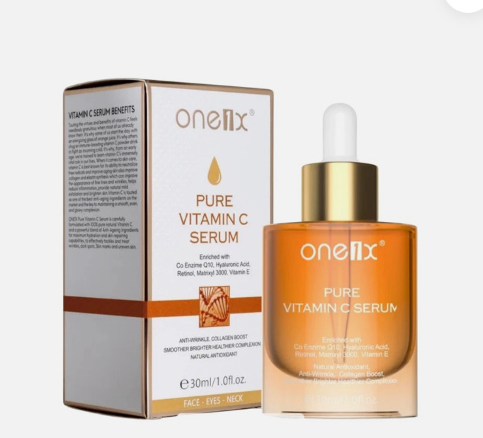 One1x Pure VITAMIN C Serum, Anti-Wrinkle, collagen Boost, 30ml. EXP 10/25