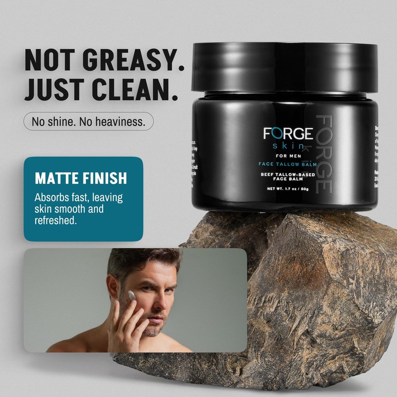 FORGE SKIN® Wrinkle Defense Beef Tallow Balm for Men gallery