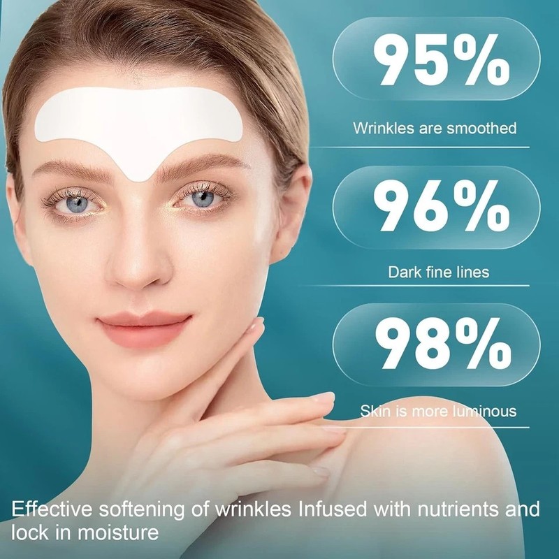 28 Pcs Forehead Wrinkle Patches - anti Wrinkle Facial Patches with Collagen and gallery
