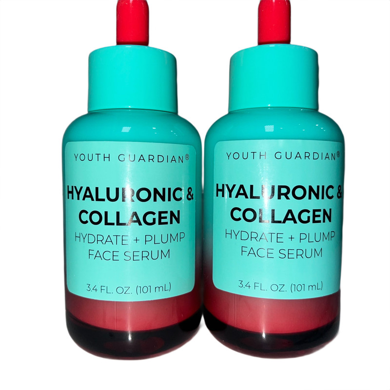 2x Youth Guardian Hyaluronic & Collagen Hydrate + Plump Face Serum 3.4 fl oz