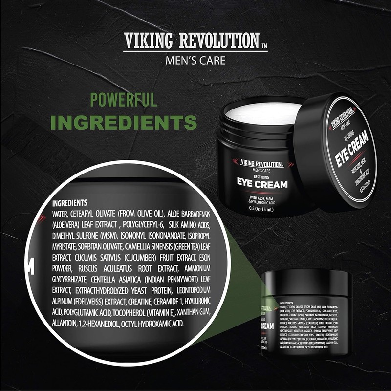 Men's Eye Cream - Natural Anti-Aging, Dark Circle Treatment, Reduces Puffiness,, gallery