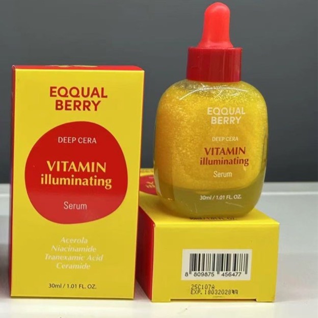 EQQUALBERRY Vitamin Illuminating Serum Bakuchiol Plumping Face Serum 30ml US