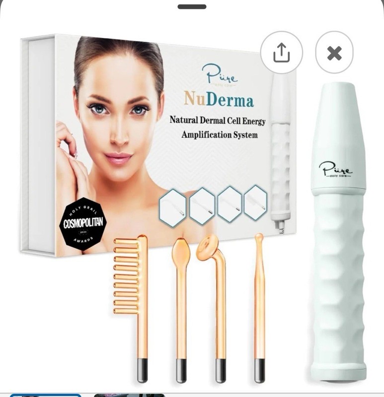 Pure Daily Care NuDerma Portable Handheld Skin Therapy Wand Machine