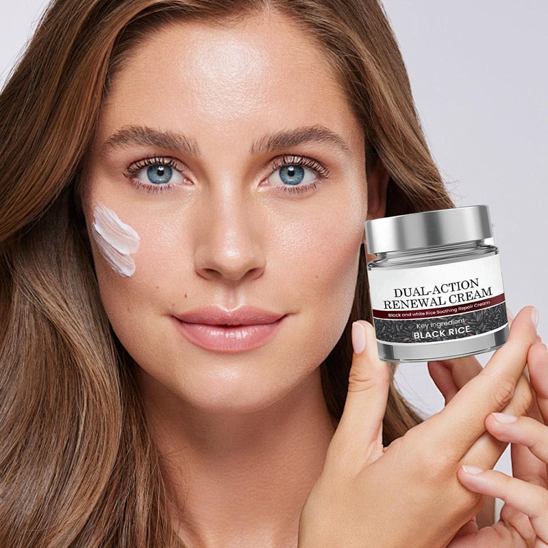 Keratin Erase Dual-Action Renewal Cream, Black And White Rice Soothing Repair Cr gallery