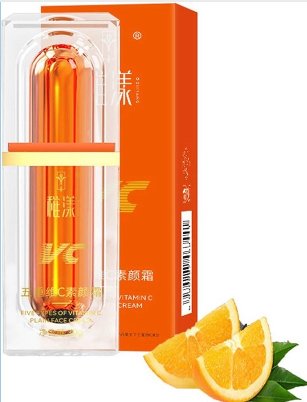 Five Vitamin C Tone-Up Cream, Brightening Face Moisturizing Makeup Cream Deep…